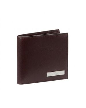 Gucci Bi-Fold Wallet With Metal Tag - Purple