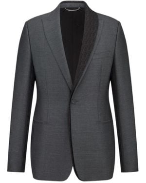 Dior Jacket With Asymmetric Shawl Collar - Black