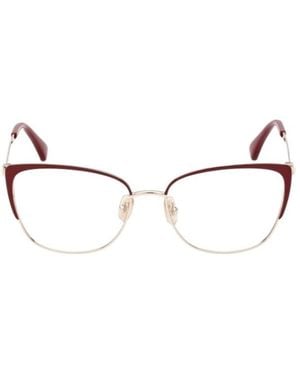 Max Mara Mm5106 Semi-Rim Cat-Eye Glasses - Natural