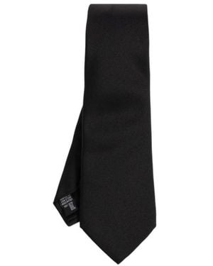 Giorgio Armani Pointed-Tip Tie - Black