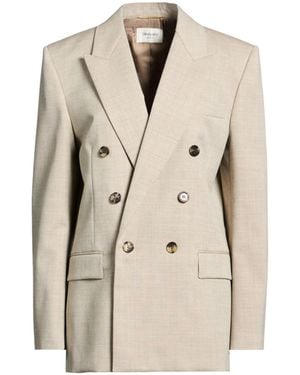 Saint Laurent Double-Breasted Suit Jacket - Natural