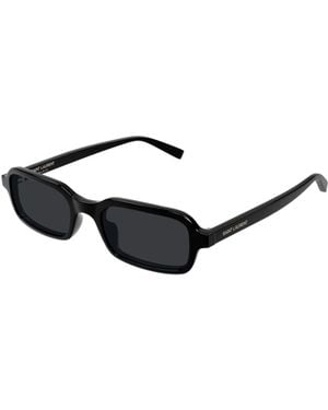 Saint Laurent Rectangle Sunglasses - White