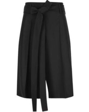 Valentino Tie-Detailed Shorts - Black