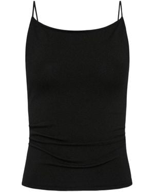 St. Agni Twist Back Knit Top - Black