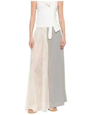 Our Legacy Floral-Embroidered Maxi Skirt - White