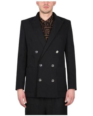 Balmain Double Breasted Tailored Jacket - Black