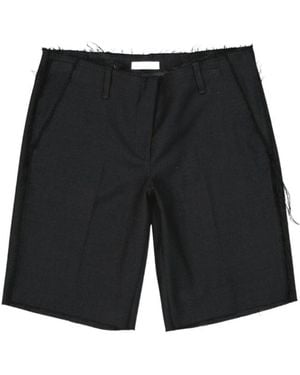 Dondup Frayed-Edge Shorts - Black