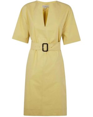 Antonelli Belted Shirt Dress - Yellow