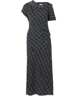 Erdem Cotton-Blend Tweed Midi Dress - Black