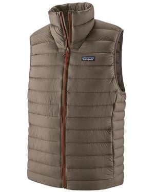 Patagonia Down Jumper Padded Vest - Brown