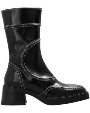 Miista Zipper Boots - Black
