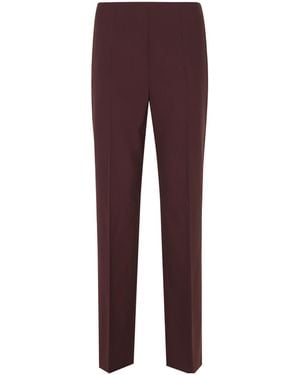 Alberta Ferretti Creased Casual Pants - Purple