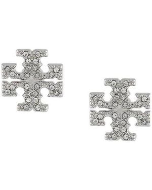 Tory Burch Miller Studded Earrings - White