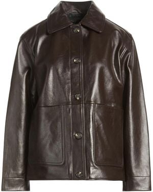 Rag & Bone Simple Leather Jacket - Brown