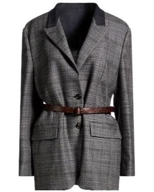 Brunello Cucinelli Plaid Blazer - Grey