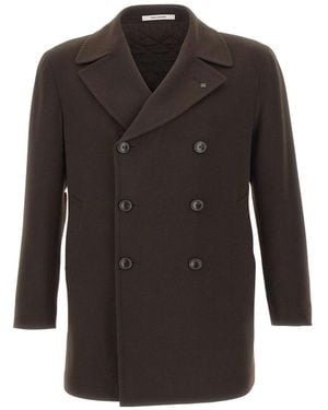 Tagliatore Double-Breasted Coat - Black