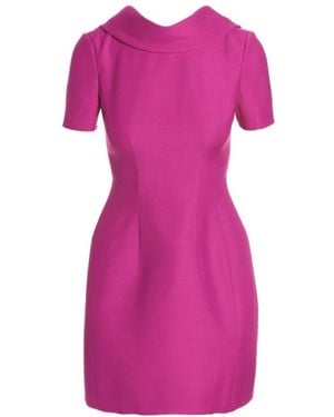 Valentino Bow-Detail Mini Dress - Pink