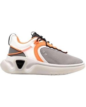 Balmain And Gummy Leather And Mesh B-Runner Sneakers - Pink
