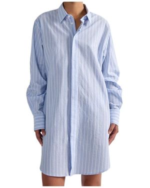 Barbara Bui Pinstriped Shirtdress - Blue