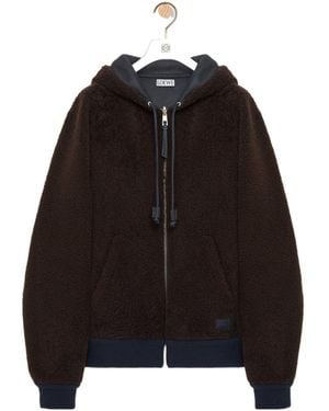 Loewe Zippered Hooded Casual Jacket - Black
