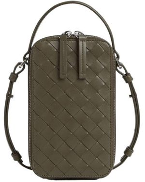 Bottega Veneta Getaway Mobile Phone Bag - Green