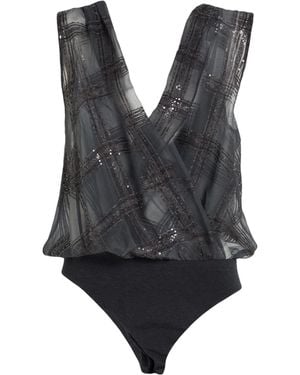 Brunello Cucinelli Sleeveless Low-Cut Dress - Gray