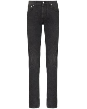 McQueen Mid-Rise Slim-Fit Jeans - Black