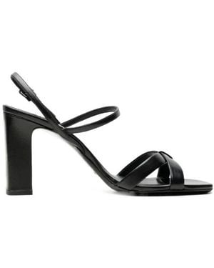Jimmy Choo Elsy 85 Block Heel Sandals - Black