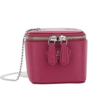 Marc Jacobs The Mini Vanity Zipped Crossbody Bag - Purple