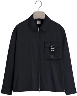 Dior Zip-Front Ring-Pocket Jacket - Black
