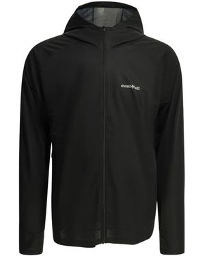 Montbell Logo-Print Zip-Up Bomber Jacket - Black