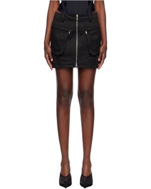 Mugler Cargo Miniskirt - Black