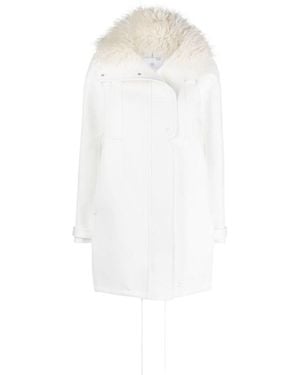 Courreges Courrèges Drawstring Oversized Coat - White