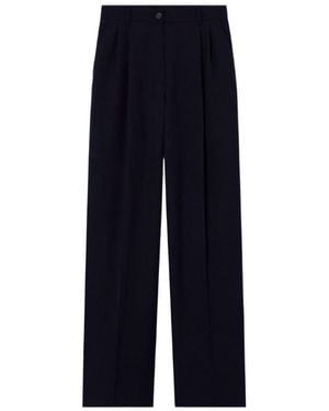 A.P.C. Loose Organic Cotton Pants - Blue