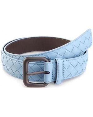 Bottega Veneta Knitted Detail Belt - Blue