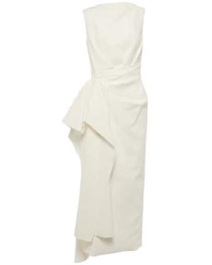 ROKSANDA Calatrava Crepe Midi Dress - White