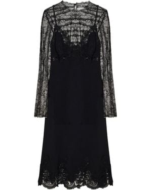 Ermanno Scervino Lace Overlay Dress - Black