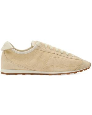 Jacquemus Les Tennis Textured Suede Sneakers - Natural