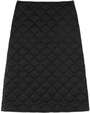 Jil Sander Quilted Skirt - Black