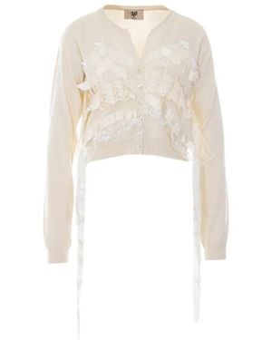 Aniye By Angie V-Neck Cardigan - White