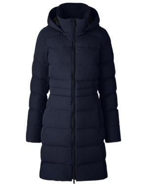Canada Goose Zip-Up Hooded Padded Parka - Blue