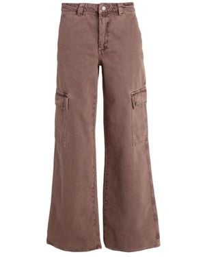 MAX&Co. Solidcolor Long Trousers - Brown