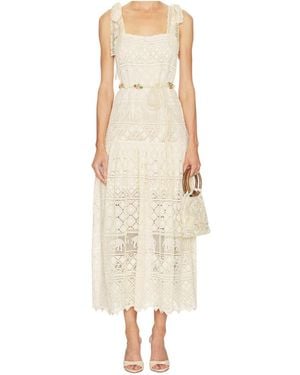 Zimmermann Lace-Knit Maxi Dress - Natural