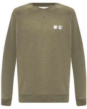 Maison Kitsuné Logo-Patch Sweatshirt - Green