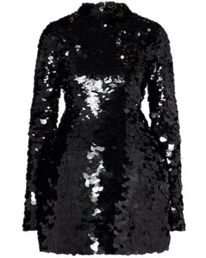 Sportmax Terfrite Sequined Jersey Minidress - Black