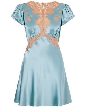 Doen Lace-Paneled Dress - Blue