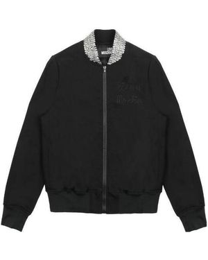 Moschino Short Style Logo Casual Jacket - Black