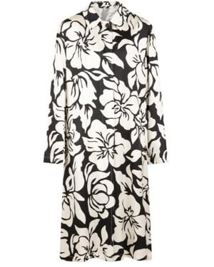 Dries Van Noten Long, Loose Shirt-Style Dress - White