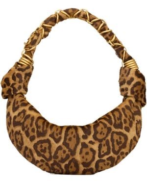 Saint Laurent Amalia Mini Shoulder Bag - Brown
