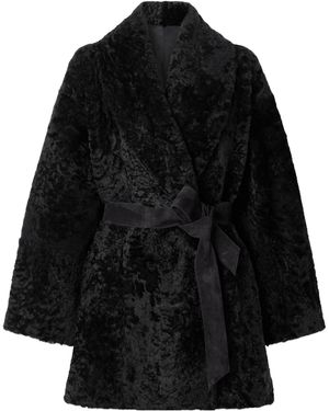 TOVE Vanessa Belted Coat - Black